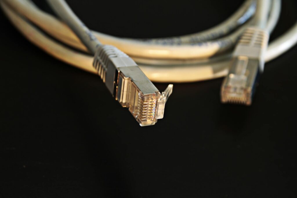 close up photo of ethernet cable